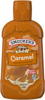 Magic shell caramel flavored topping