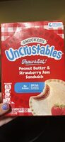 Peanut Butter & Strawberry Jam Sandwich