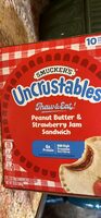 Peanut Butter & Strawberry Jam Sandwich