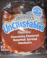 Chocolate Flavored Hazelnut Spread Sandwich