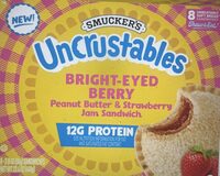 Bright-Eyed Berry Peanut Butter & Strawberry Jam Sandwich