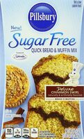 Sugar free cinnamon swirl flavored quick bread and muffin mix