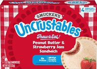 Peanut Butter & Strawberry Jam Sandwich