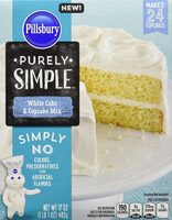 Purely simple white cake and cupcake mix