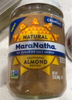 No Sugar or Salt Added Almond Butter Crunchy