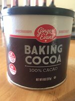 Ginger evans, premium baking cocoa
