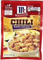 White chicken chili seasoning mix