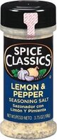 Lemon pepper seasoning salt