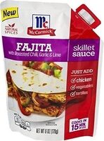 Skillet sauce fajita