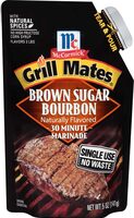 Brown sugar bourbon single use marinade