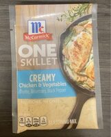 One Skillet Creamy Chicken and Vegetables