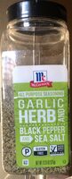 All Purpose Seasoning Garlic Herb And Black Pepper Sea Salt