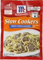 Slow cookers beef stroganoff seasoning mix