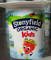 Organic Kids Strawberry Vanilla Lowfat Yogurt Cup