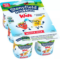 Organic Kids Strawberry Banana Yogurt