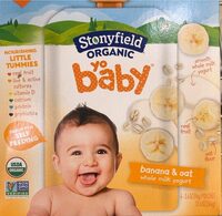 Organic Baby Banana & Oat Whole Milk Yogurt