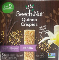 Vanilla quinoa crispies bars, vanilla