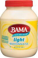 Light mayonnaise plastic