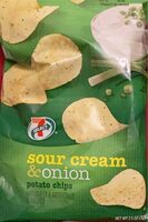 Sour cream & onion potato chips