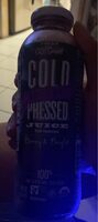Cold organic pressed juice