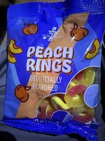 7s Gummi Peach Rings 7 oz