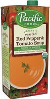 Organic creamy roasted red pepper tomato soup