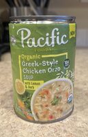 Organic Greek-Style Chicken Orzo Soup