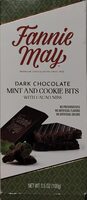 Dark chocolate mint and cookie bits