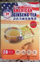 American ginseng tea