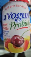 La yogurt, original blended lowfat yogurt, strawberry fruit cup