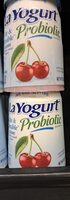 La yogurt, probiotic blended light nonfat yogurt, cherry