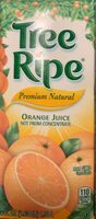 Tree ripe orange premium natural juice
