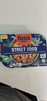 Street Food Jamaican Jerk Style Red Beans & Rice with Chicken