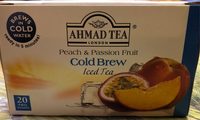 Miscela tè nero per infusione a freddo aromatizzato pesca frutto della passione