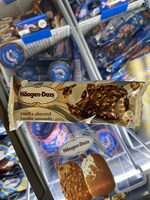 Vanilla almond ice cream bar