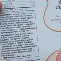 Barre glacée Fraises et crème