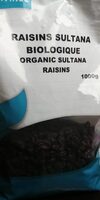 Raisin sultana biologique
