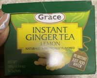 Instant ginger tea lemon