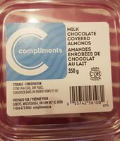 Amandes enrobées de chocolat au lait