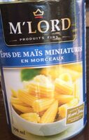 Épis de maïs miniatures en morceaux