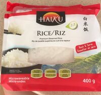 Riz blanc cuit vapeur