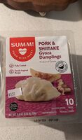 Pork shiitake gyoza dumplings