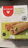 Thai basil chicken spring rolls