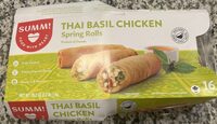 Thai Basil Chicken Spring Rolls