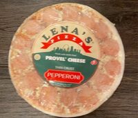Lena's pepperoni provel cheese thin crust pizza