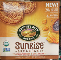 Sunrise breakfast touch of honey & chia biscuits