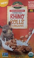Rhino Rolls Organic Cereal, Cinnamon Bun