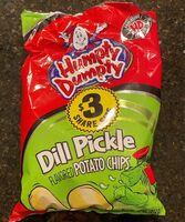 Humpty dumpty dill pickle flavored potato chips