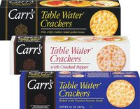 Table Water Cracker Selection Multipack 3 Original, 2 Pepper, 1 Sesame Seed