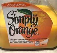 Orange juice, Pulp-free